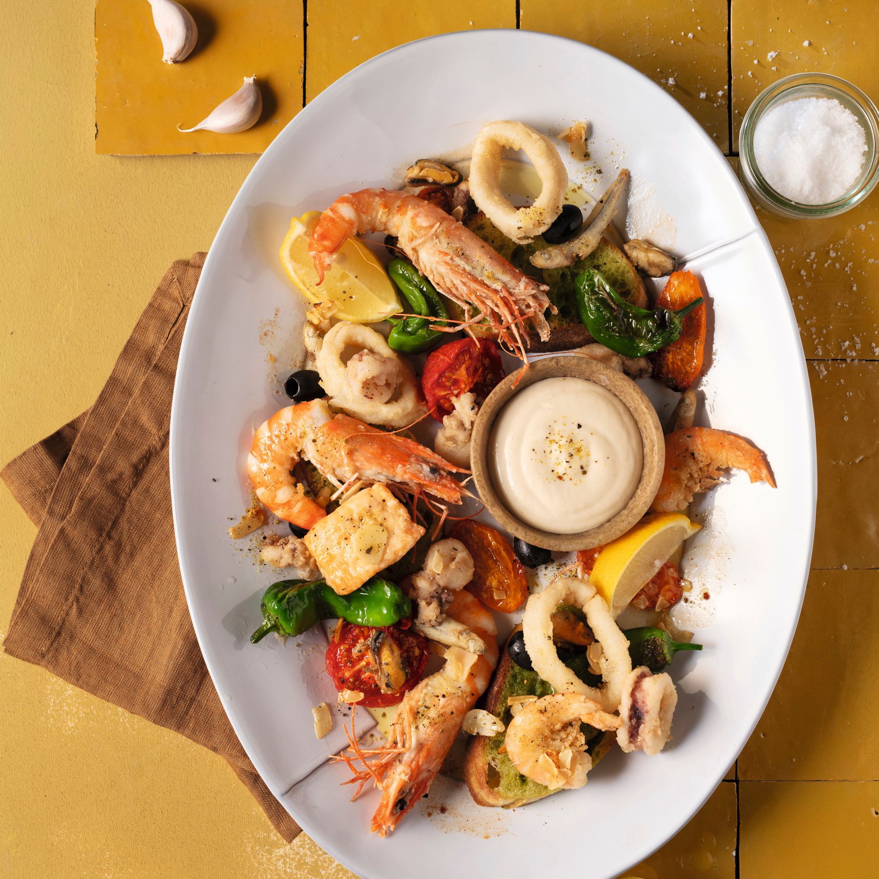 Frittura Mista mit WIBERG Aioli Sauce