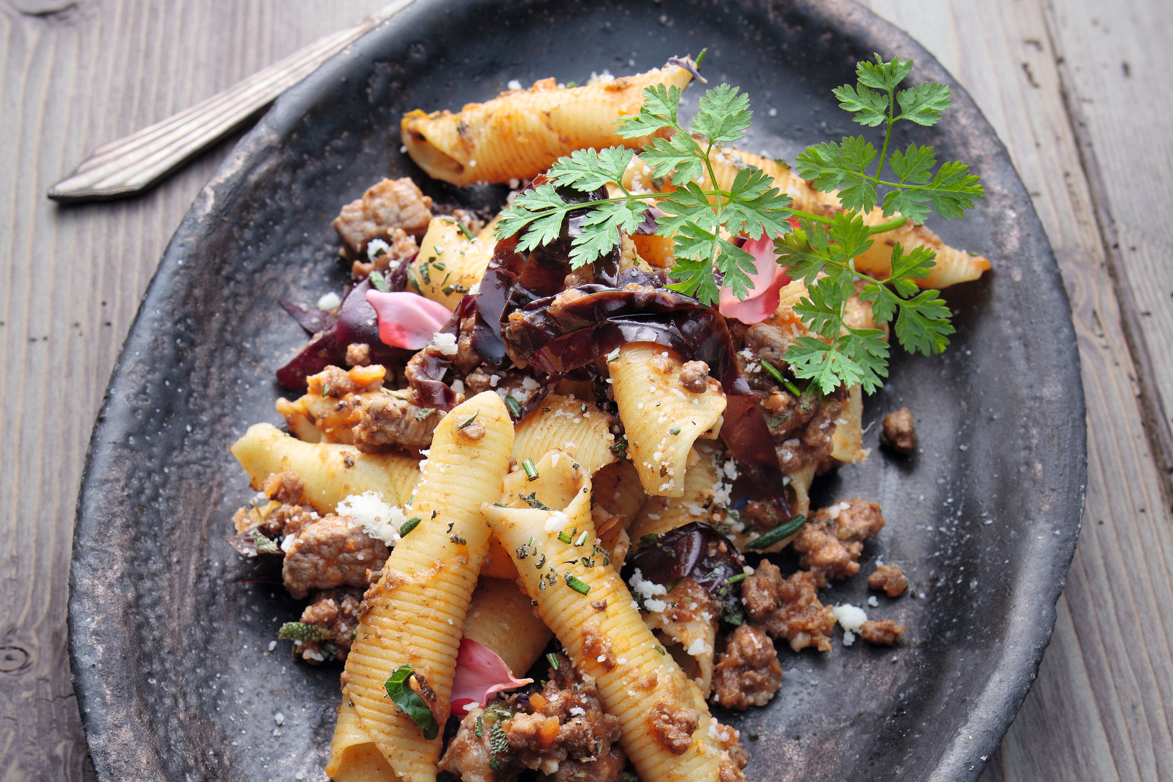 Sautierte Garganelli-Nudeln
